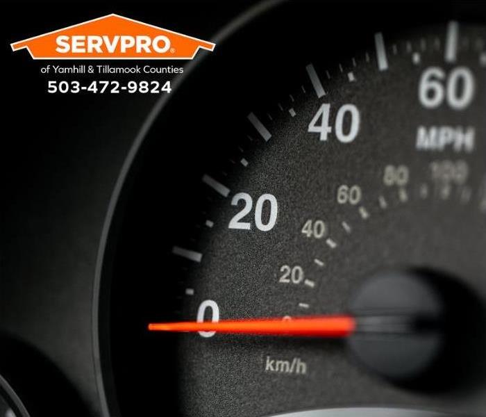 A speedometer is shown.